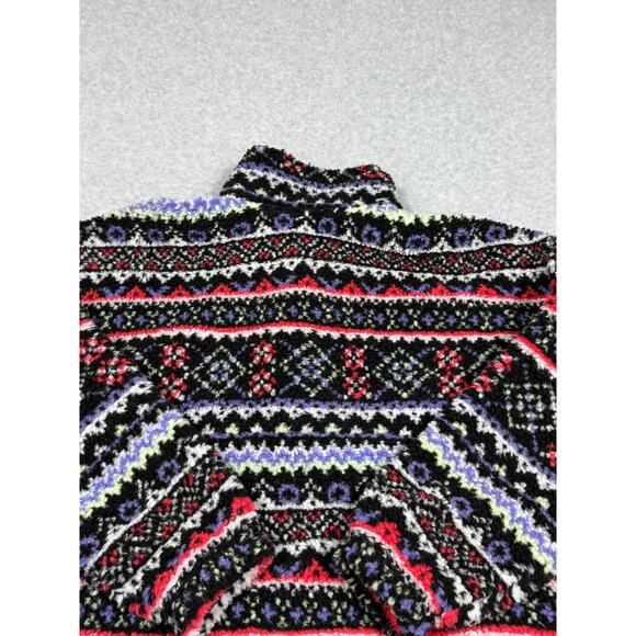 DSG Youth Girls Size L Cozy Fleece Full Zip Jacket Funky Fair Isle NWT - Picture 8 of 11